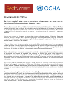 Preview of Redhum cumple 7 anos como la plataforma numero uno para intercambio de informacion humanitaria en America Latina.pdf