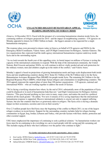 Preview of RRP and SHARP 2014_Press Release OCHA_UNHCR.pdf