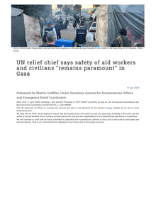Preview of UN relief chief says safety of aid work...fairs - occupied Palestinian territory.pdf