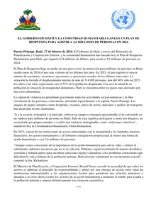 Preview of Gouvernement Haiti et La communauté humanitaire HNRP 2024 FINAL SPA (1).pdf