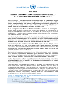 Preview of PRESS RELEASE - NIGERIA - UN HUMANITARIAN COORDINATOR OUTRAGED AT ATTACK 20th.pdf