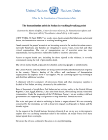 Preview of OCHA USG Martin Griffiths' statement on Sudan 30 April 2023.pdf