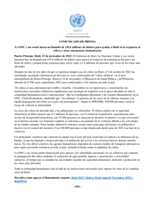 Preview of La ONU y sus socios hacen un llamado de 145,6 millones de dólares para ayudar a Haití en la respuesta al cólera y otras emergencias humanitarias.pdf