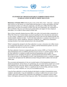 Preview of 221012 Sudan_HC statement on relocation of IDPs in White Nile State (EN).pdf