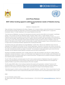 Preview of PRESS RELEASE_ $547 million funding appeal Palestine during 2017.pdf
