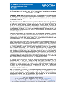 Preview of Communiqué de presse - Briefing sur le situation humanitaire en RCA.pdf