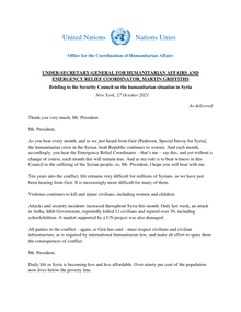 Preview of Under-Secretary-General for Humanitarian Affairs and Emergency Relief Coordinator, Martin Griffiths - Briefing to the Security Council on the humanitarian situation in Syria, 27 October 2021.pdf