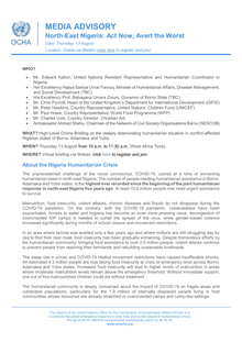 Preview of MEDIA ADVISORY - Nigeria - High-Level Online Briefing on Steep Deterioration of Humanitarian Situation in North-East - 13082020.pdf