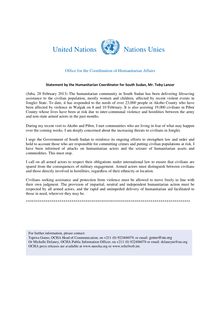 Preview of Humanitarian Coordination press statement Jonglei 28 February 2013.pdf