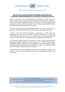 Preview of 20151123_SS_PressRelease_HC_strongly_condemns_armed_robbery_of_Nile_Hope_compound_in_Juba.pdf