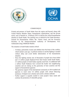 Preview of OCHA IGAD SSud Communique 9 Feb 2015 signed - final.pdf