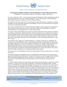 Preview of Press Release - UN relief chief visit Bahamas in wake of Huricane Dorian - 04 Sept 2019(2).pdf