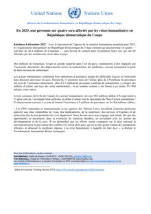 Preview of Communiqué de presse: En 2023, une personne sur quatre sera affectée par les crises humanitaires en République démocratique du Congo.pdf