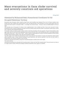 Preview of Mass evacuations in Gaza choke survival and severely constrain aid operations _ United Nations Office for the Coordination of Humanitarian Affairs - occupied Palestinian territory.pdf