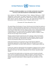 Preview of STATEMENT - UN leaders call on the Saudi-led coalition to fully lift blockade of Yemeni Red Sea ports - 02.12.17.pdf