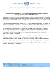 Preview of Le Coordonnateur humanitaire condamne vivement l'attaque contre l'equipe MSF_15 oct 2015.pdf