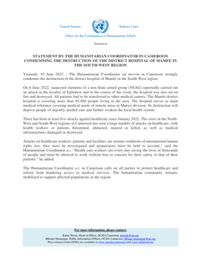 Preview of Statement HC Cameroon- Destruction Mamfe district hospital-Final.pdf