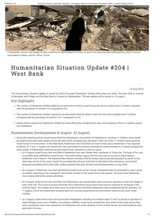 Preview of OCHA oPt West Bank Humanitarian Situation Update #204 2024.08.14.pdf