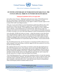 Preview of Press Release - World Humanitarian Day - 19 August - WITH EMBARGO .pdf
