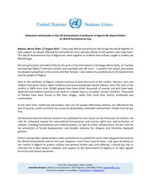 Preview of Humanitarian Coordinator Statement to mark World Humanitarian Day in Nigeria.pdf