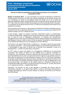 Preview of Communiqué de presse - Lancement du Plan de réponse humanitaire - 24012018.pdf