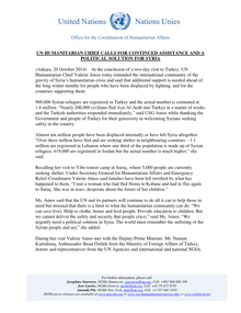 Preview of USG Valerie Amos Press Release on Turkey 20Oct2014.pdf