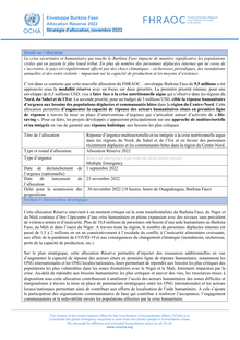 Preview of FHRAOC_Enveloppe Burkina Faso_Allocation Réserve_Stratégie d'allocation, novembre 2022.pdf