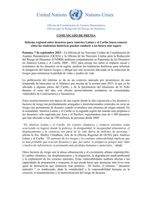 Preview of 2023-09-07 Comunicado de Prensa - Panorama de desastres ALC 2000-2022 (ESP).pdf